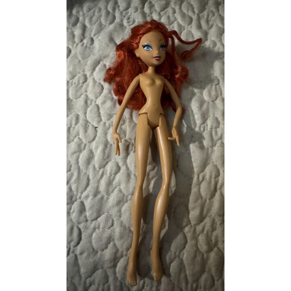 2005 Winx Club Bloom Doll Singsational Magic Rainbow Mattel Red Hair Nude HTF